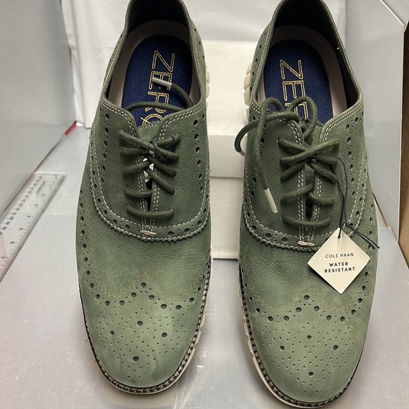 BNWT Cole Haan Zero Grand Wing Tip Sneaker 
Light Green size 7 - Picture 4 of 9